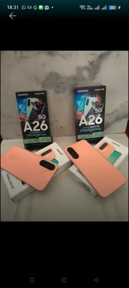 Samsung galaxy A26 5G ram8/256 fulset ORI muluz