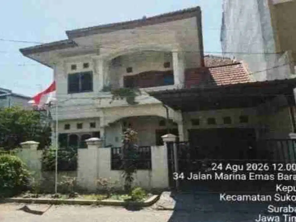 DI JUAL RUMAH 

JLN  : MARINA EMAS BARAT VI NO 23
KEL. : KEPUTIH 
KEC. : SUKOLILO
KAB  : SURABAYA