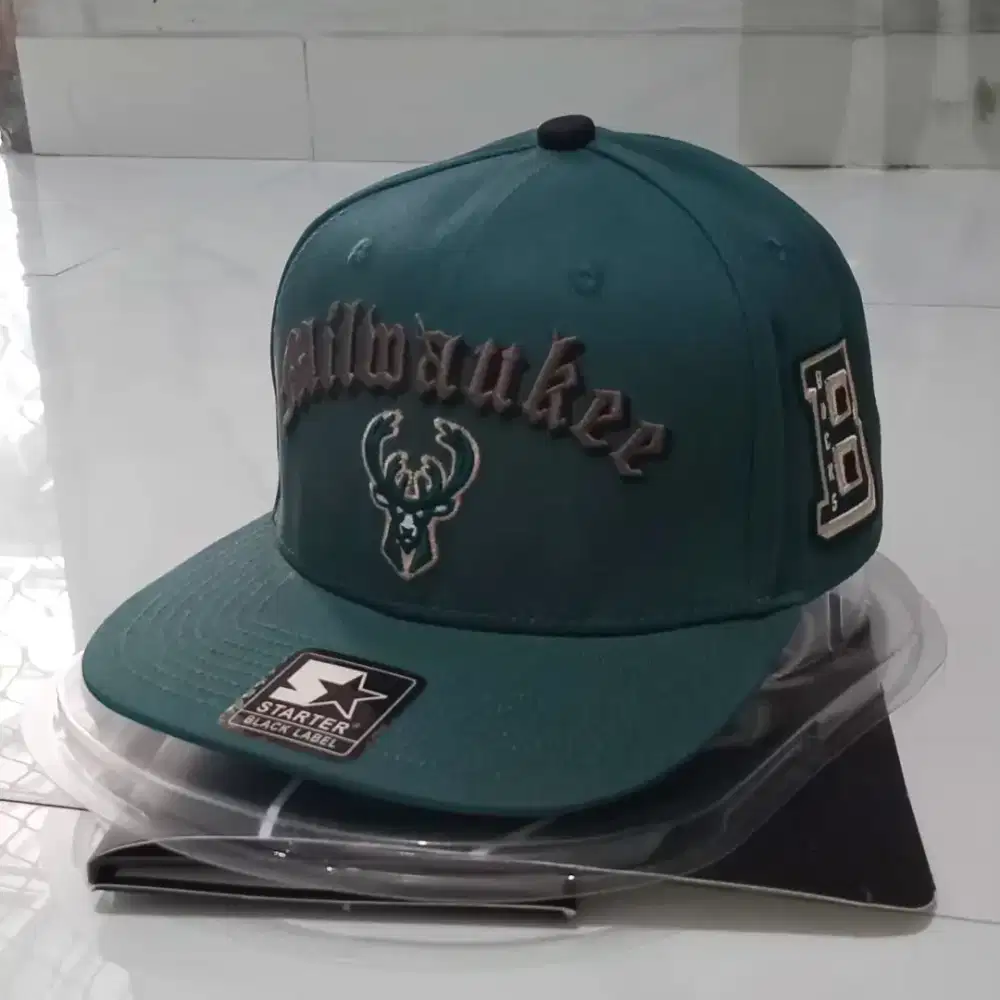 Topi Starter Black Label Milwaukee Original , Snapback Cap