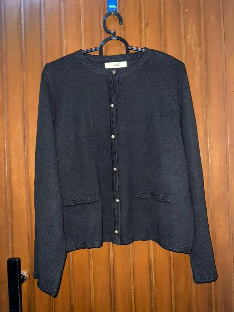 cardigan ATG hitam