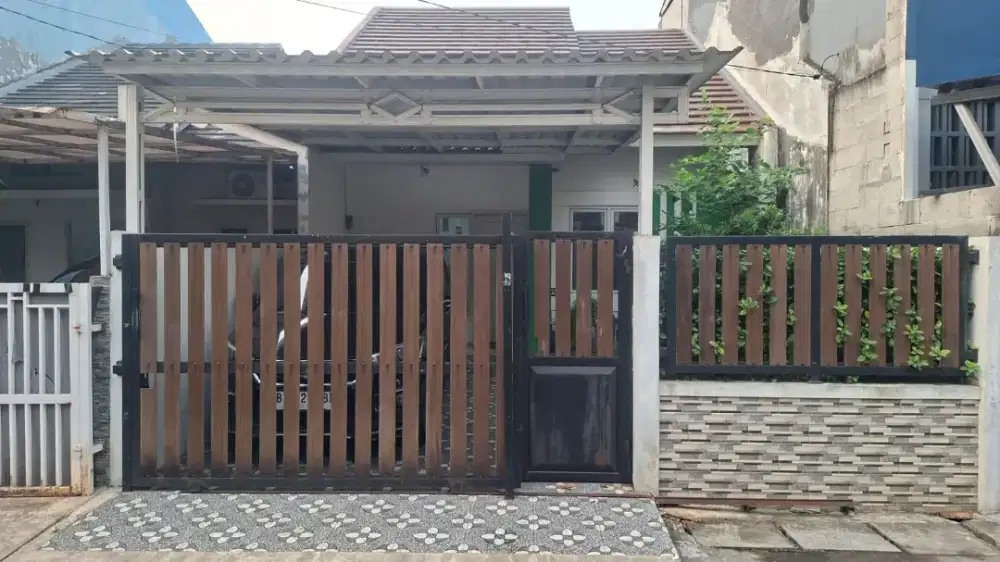 Disewakan rumah tahunan, asri, ada taman depan dan belakang, furnished