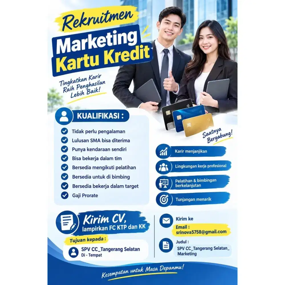 Dicari Marketing CC