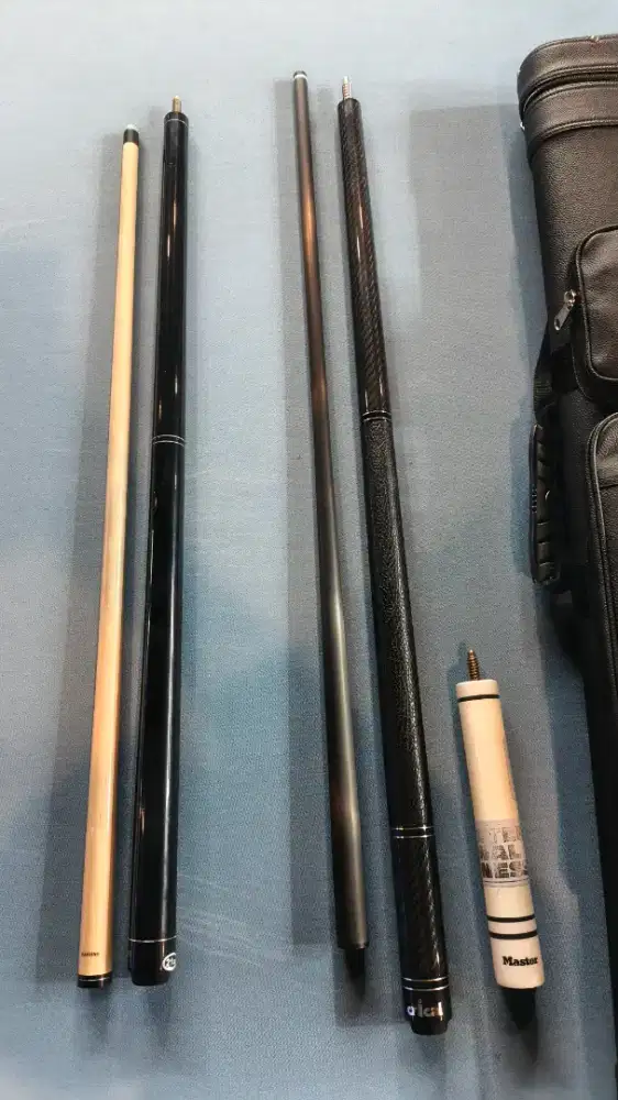 1 set stick peralatan Billiard