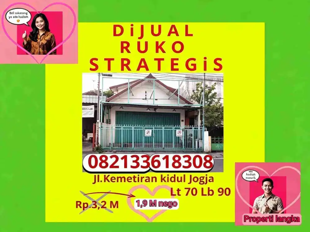 Ruko Strategis Jogja langka