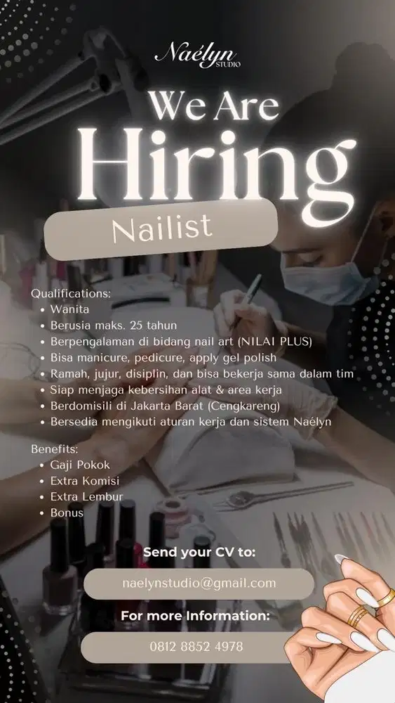 WE ARE HIRING — NAILIST