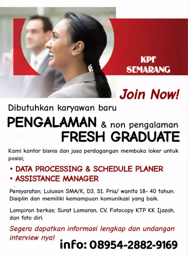 INFO LOKER SEMARANG OKTOBER'26