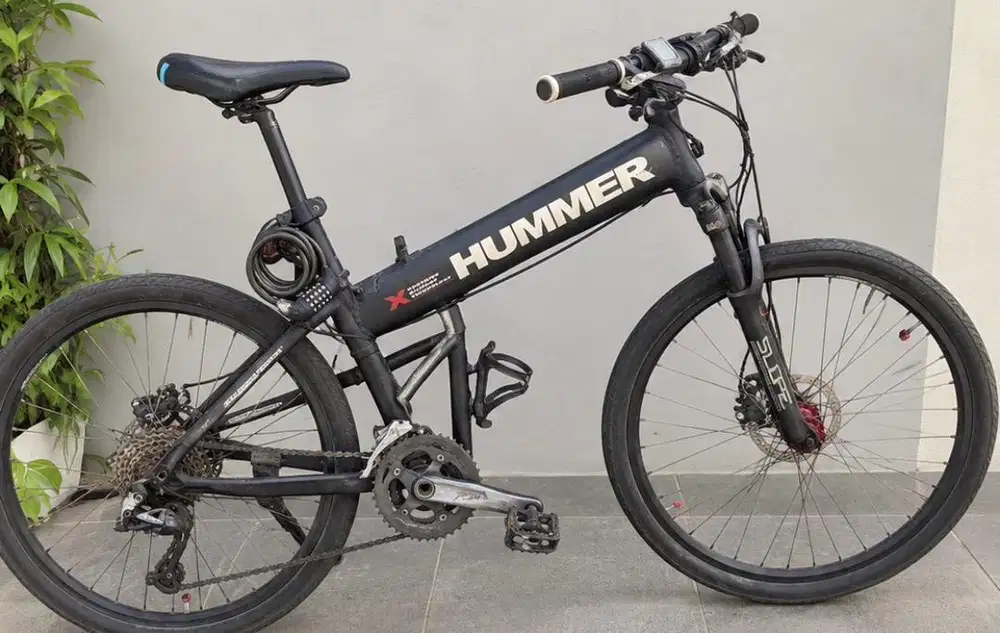 Sepeda MTB FOLDING, sepeda gunung lipat HUMMER (Rakitan)