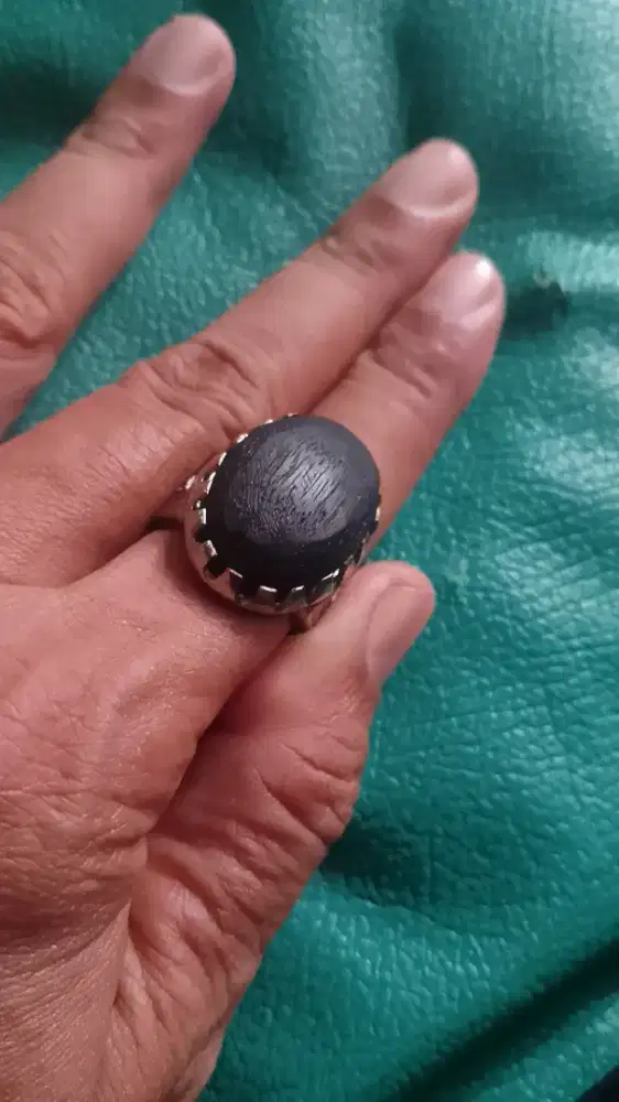 Cincin kelor hitam asli lawasan ring 8