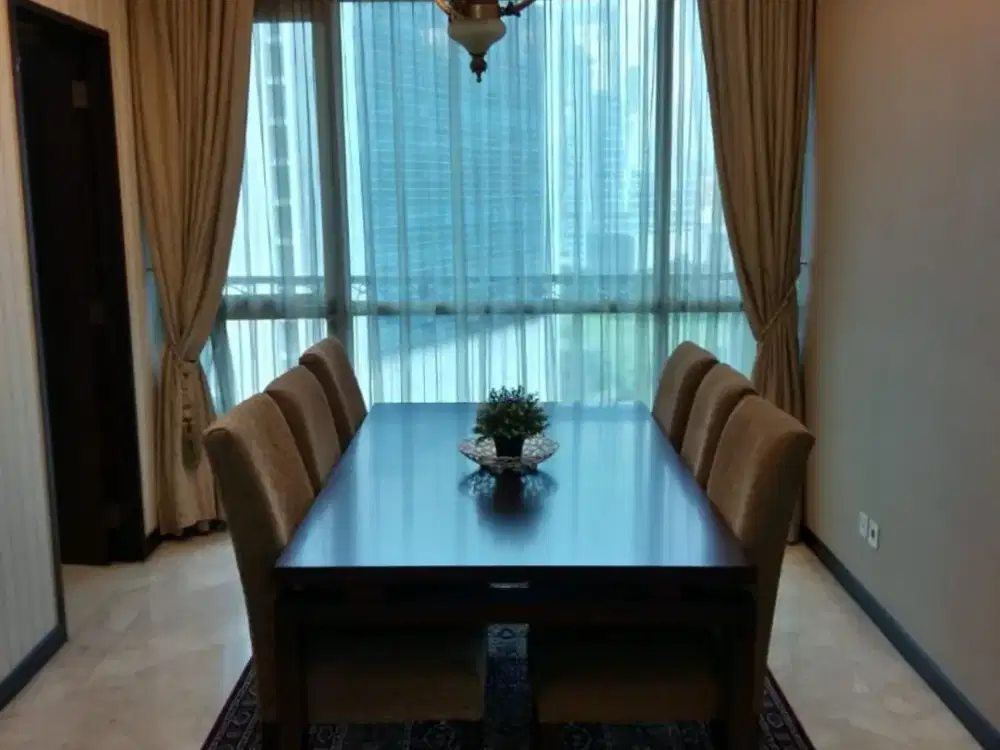 FOR SALE / FOR RENT Apartment Bellagio Residence Mega Kuningan 3BR - Furnished Close to One Satrio LRT MRT Busway