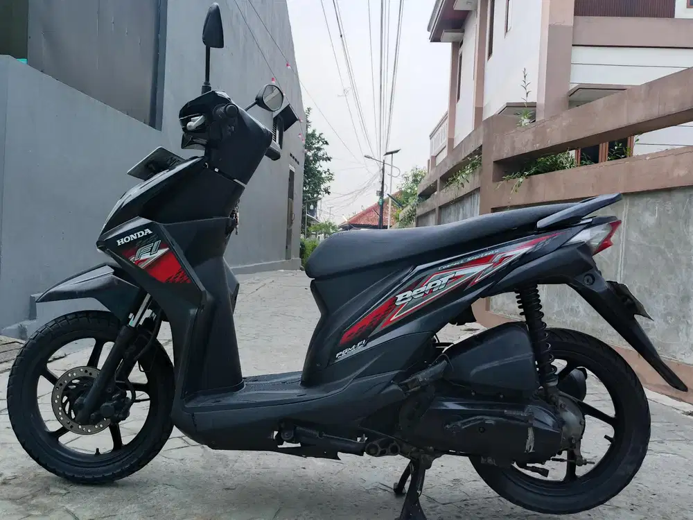 Honda beat Fi 2014 stater tokcer halus mulus terawat