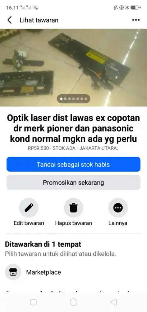 Slhkn plh slh 1 dr optik ex copotan laser dist player pioner/panasonic