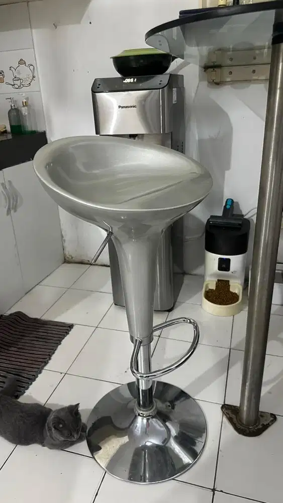 Bangku BAR silver metalik