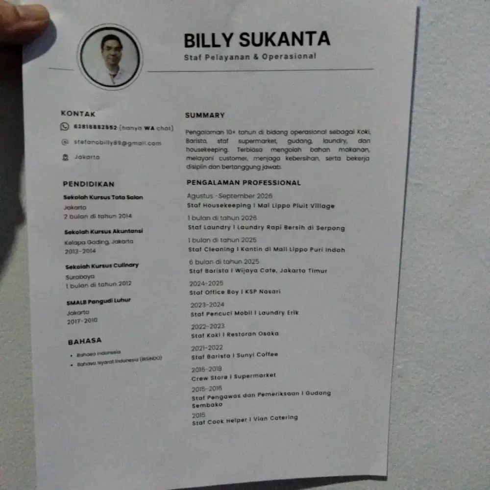 Kebutuhan loker buatku