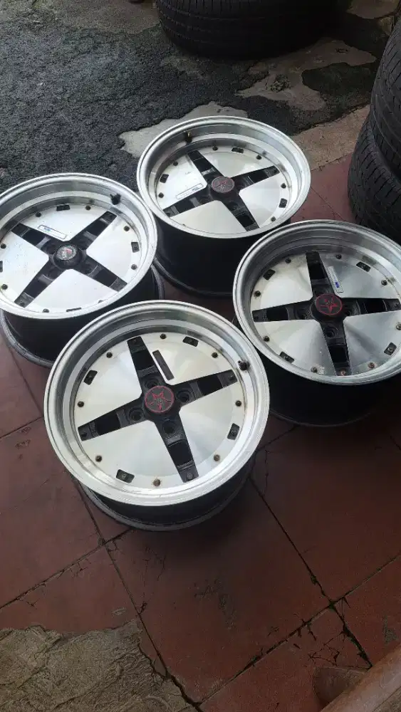 Velg hoshino jdm retro r15 pcd 100
