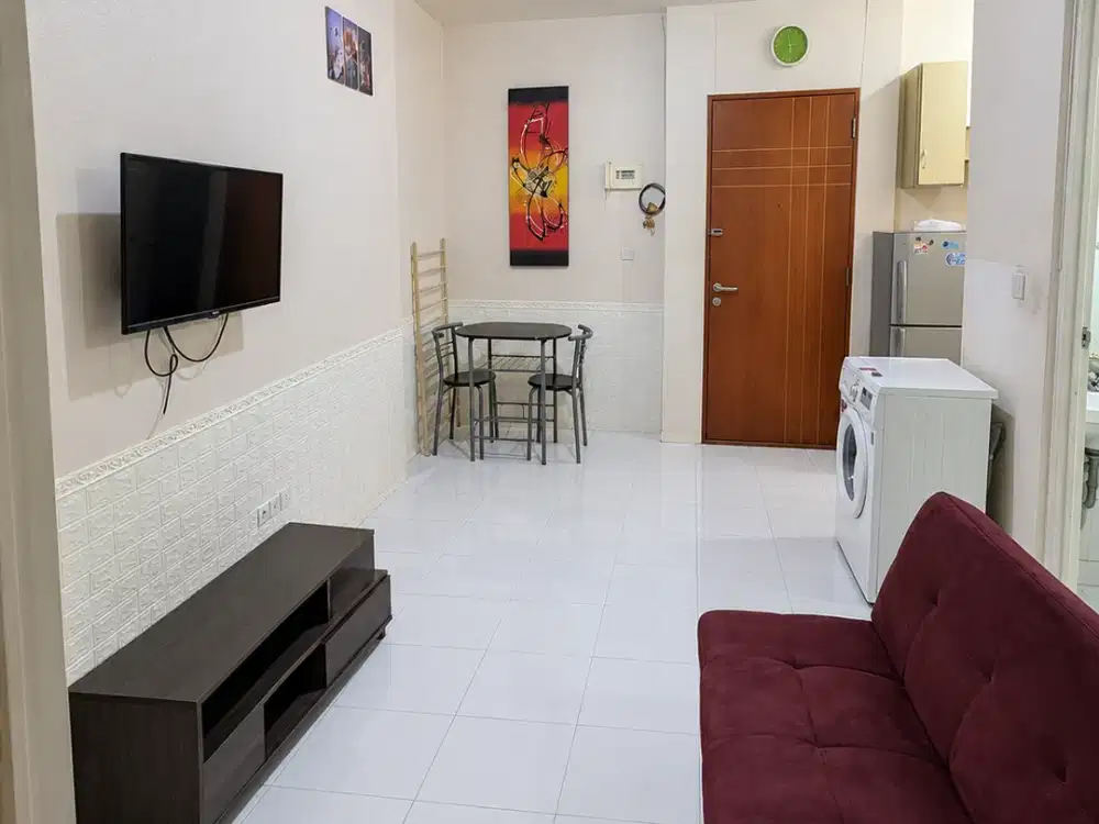 Disewakan Apartemen Eastcoast Residence 2BR Full Furnished Tower Topaz Lantai 6 View Pool,  dekat WM,  Hokky Pakuwon City