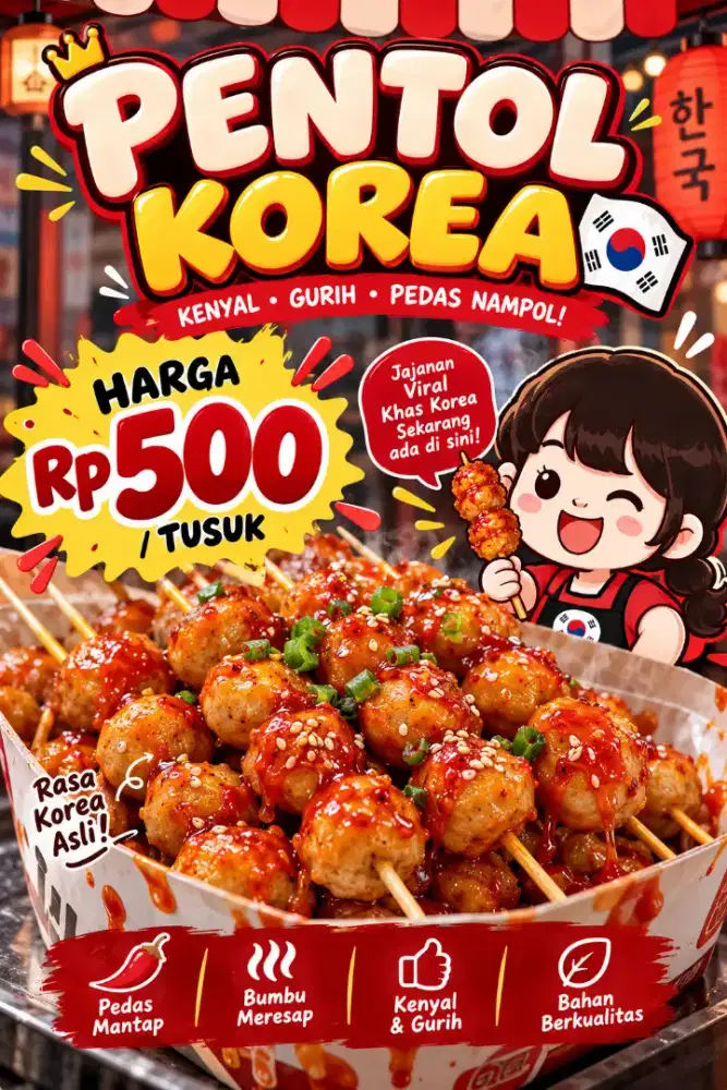 Jaga stand pentol korea