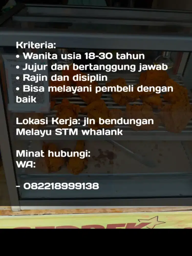 Dibutuhkan segera