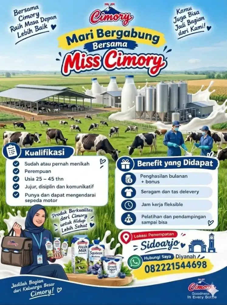 DIBUTUHKAN CEPAT: MISS CIMORY SIDOARJO!