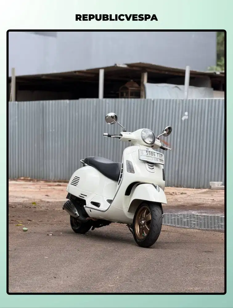 TERMURAH PIAGGIO VESPA GTS 150 3V IE TH 2014 WARNA MONTE BIANCO