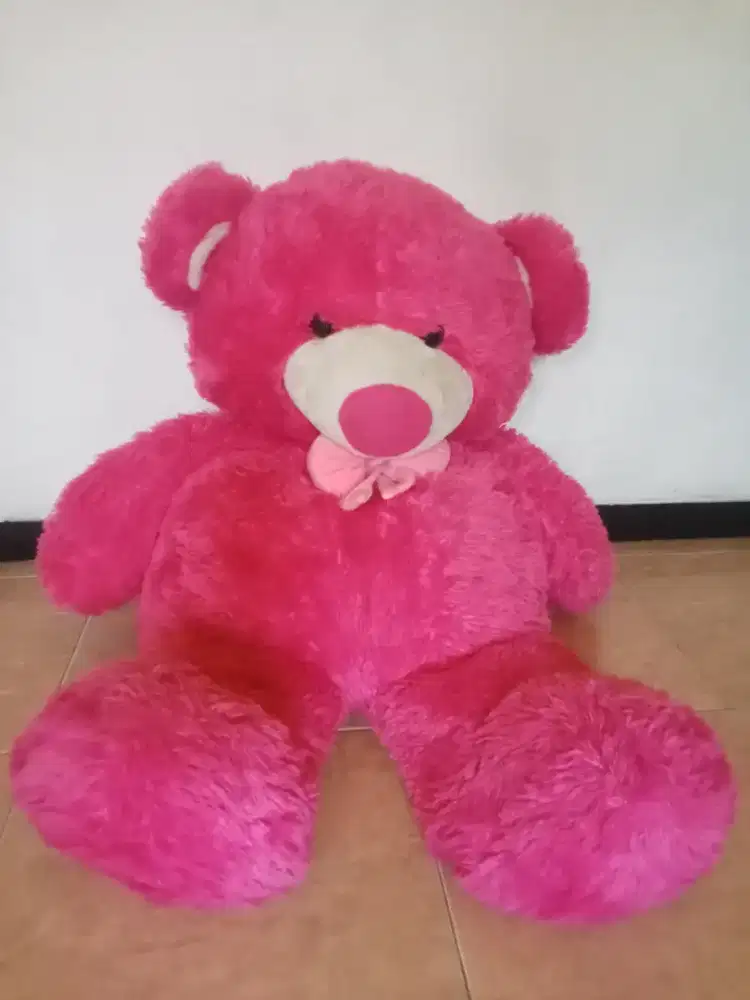 Boneka beruang pink jumbo