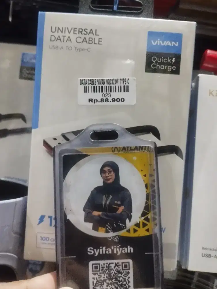 DATA CABLE VIVAN VQC120W TYPE -C | ATLANTIS DAHSYAT