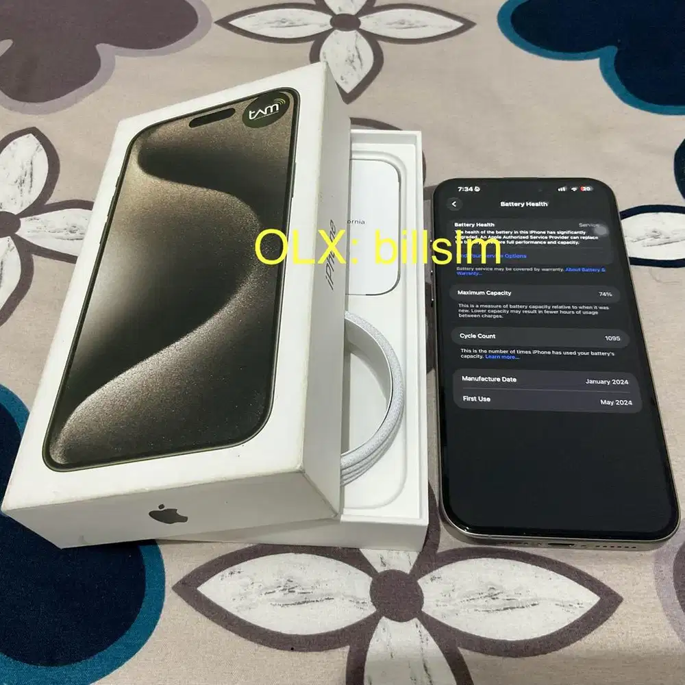 iPhone 15 Pro Max 256Gb Natural Titanum (PA/A)