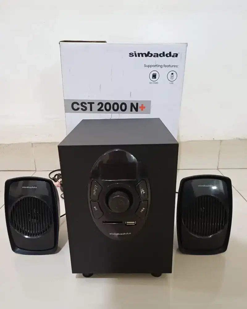 SIMBADDA CST 2000N+ Speaker Komputer & HandPhone ( 100% BARU & ORI )