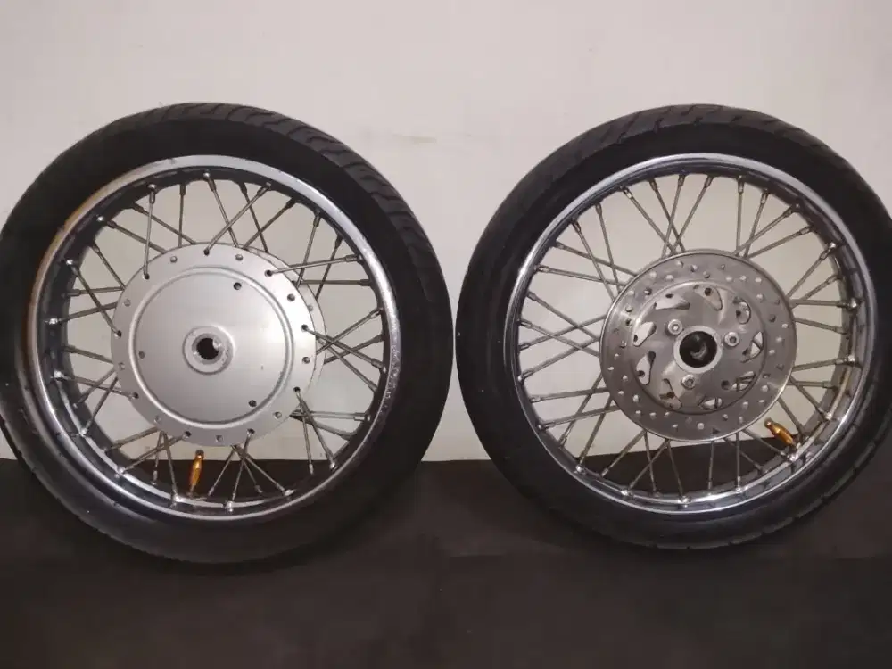 1 Set Velg Jari2 Depan Blkg + Ban + Disc Cakram