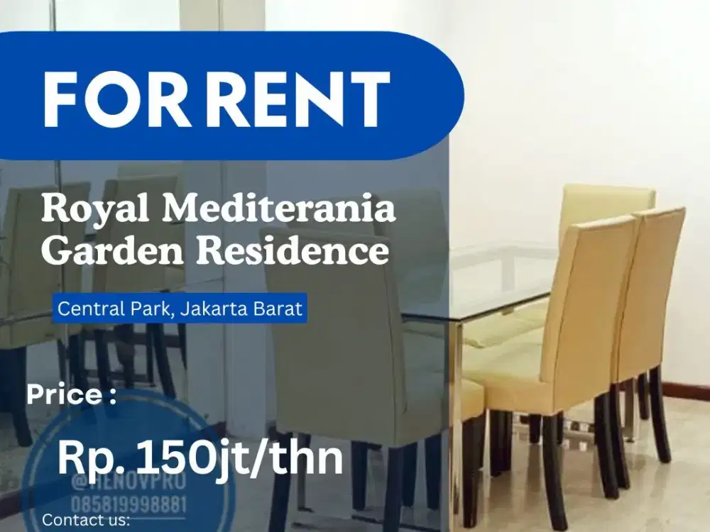 DISEWAKAN Royal Mediterania Garden Residences BEST VIEW