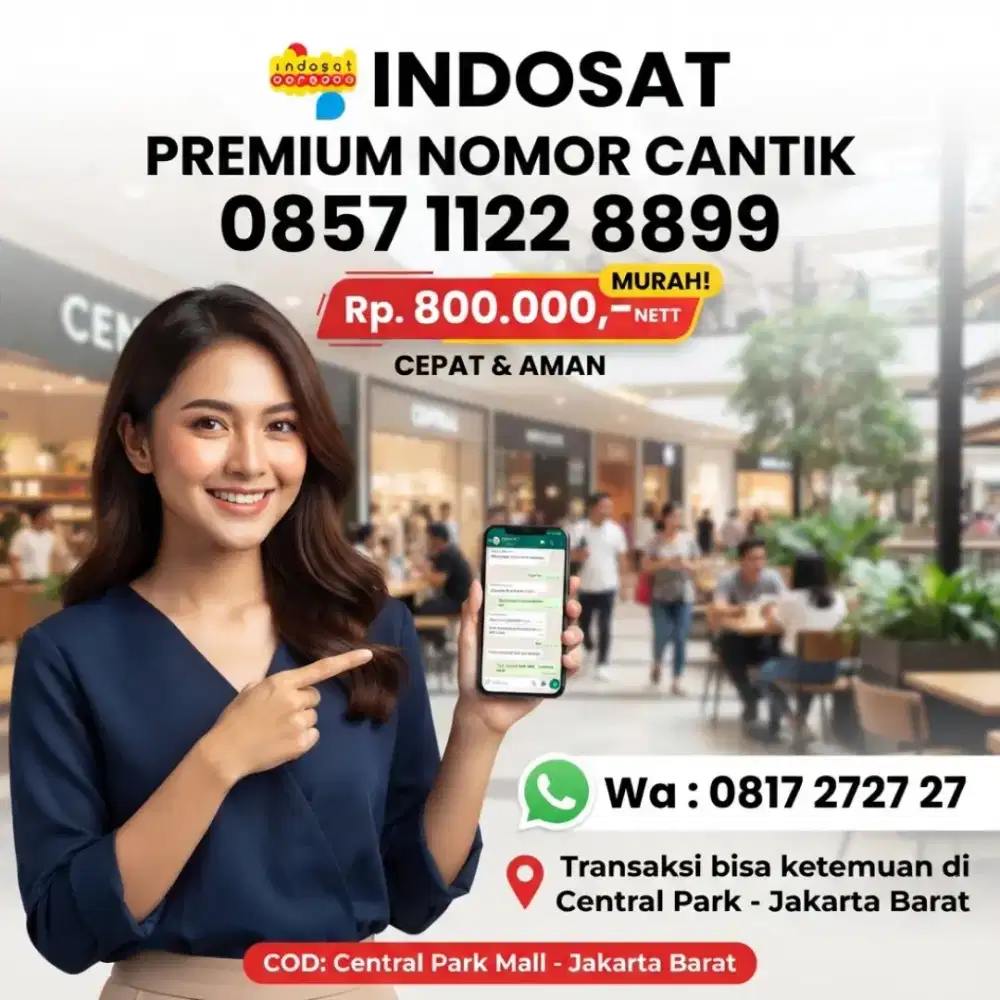 NOMOR CANTIK INDOSAT 1122 8899