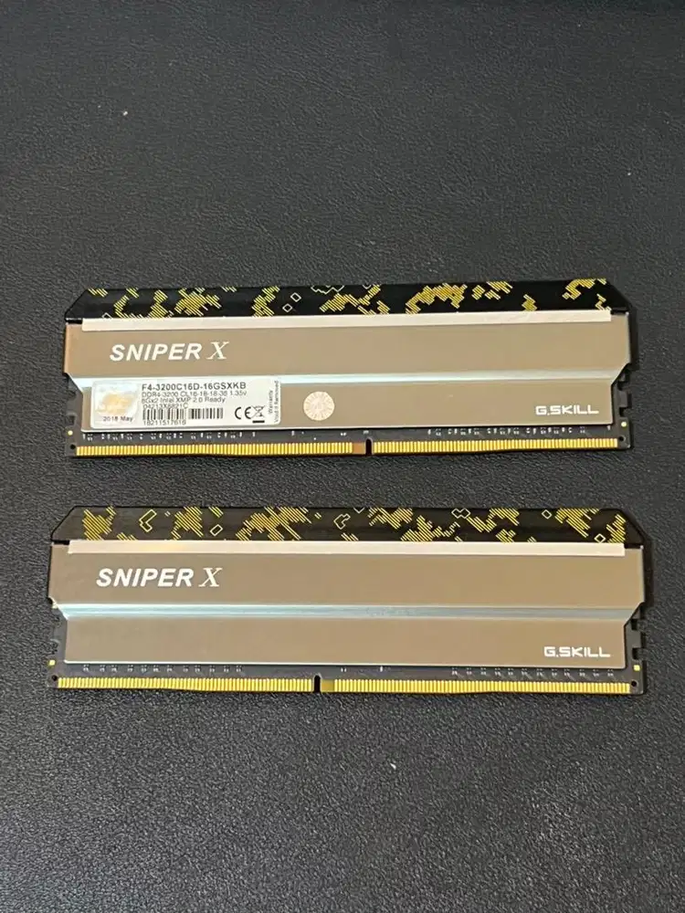 Dijual RAM G-SKILL SNIPER X DDR 4 16GB 2x8GB Memory F4 3200C 16D