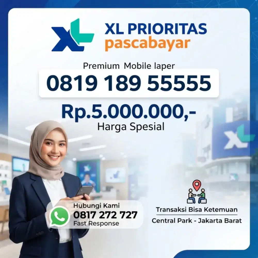 NOMOR CANTIK XL 189 55555