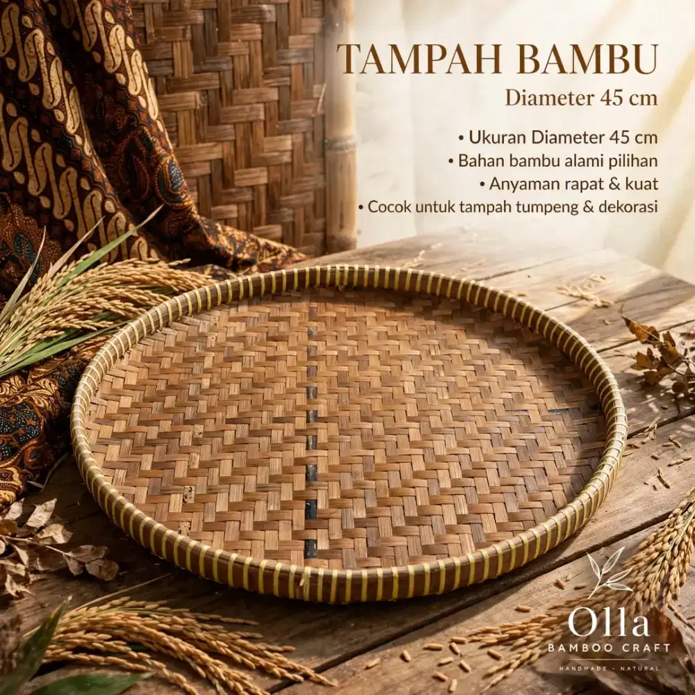 Tampah bambu bulat tradisional/ Tambir