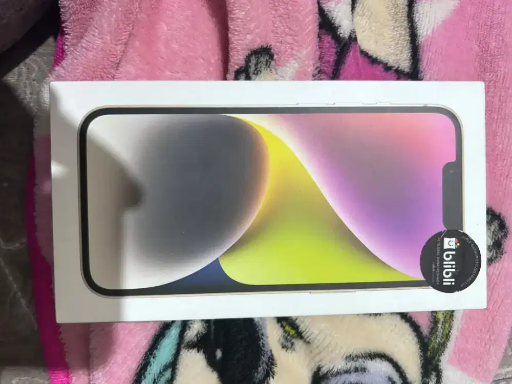 Iphone 14 basic ROM 128 GB warna putih ori blibli