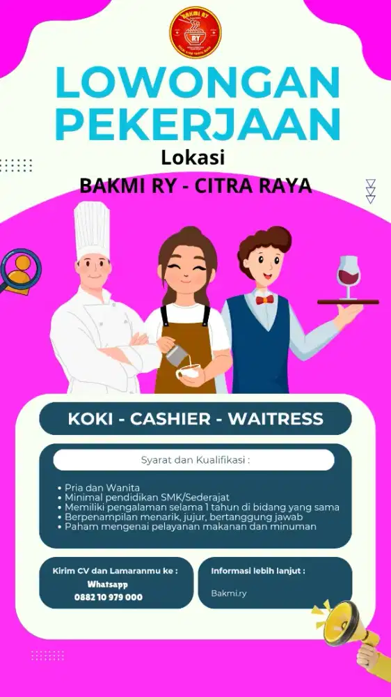 Waitress Receiptionist Kasir