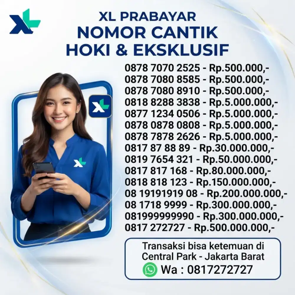 NOMOR CANTIK XL PRABAYAR