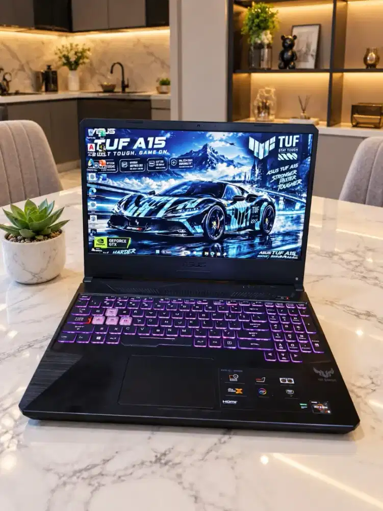 Laptop Gaming Asus TUF A15 RYZEN SSD 512Gb NVIDIA GTX 1050 DUAL VGA