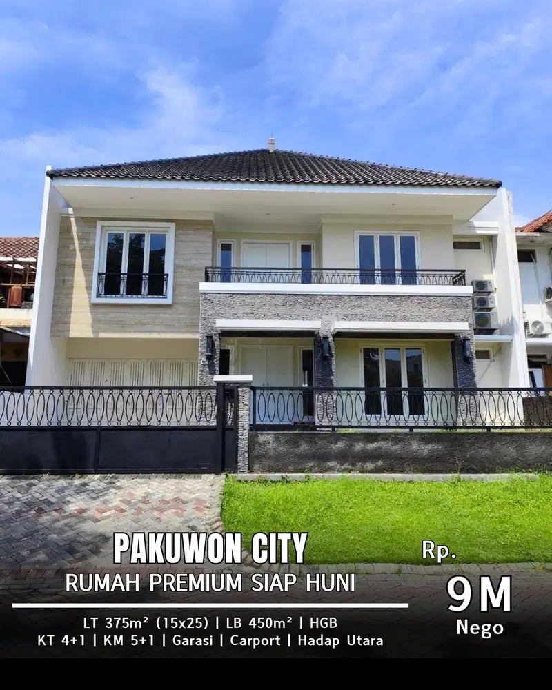 DIJUAL MURAH RUMAH PAKUWON CITY CLUSTER FAVORIT FULL FURNISHED MEWAH!
