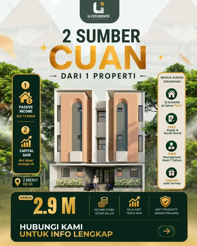 Rukost dekat Kampus Universitas Indonesia