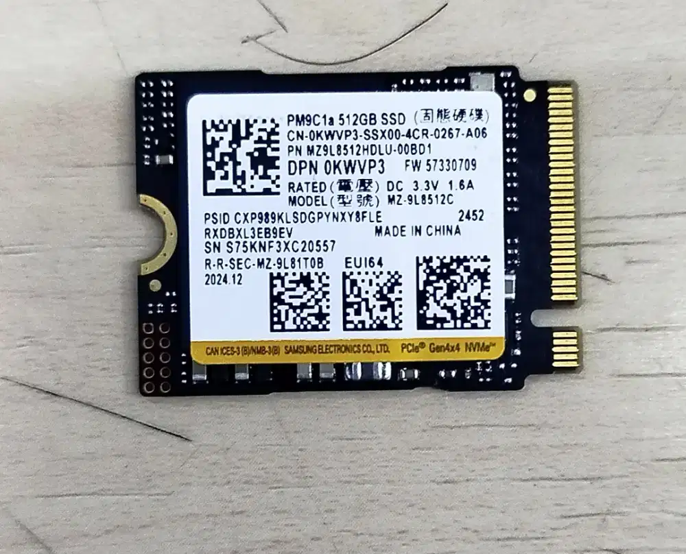 SSD 512GB M.2 NVME 2230