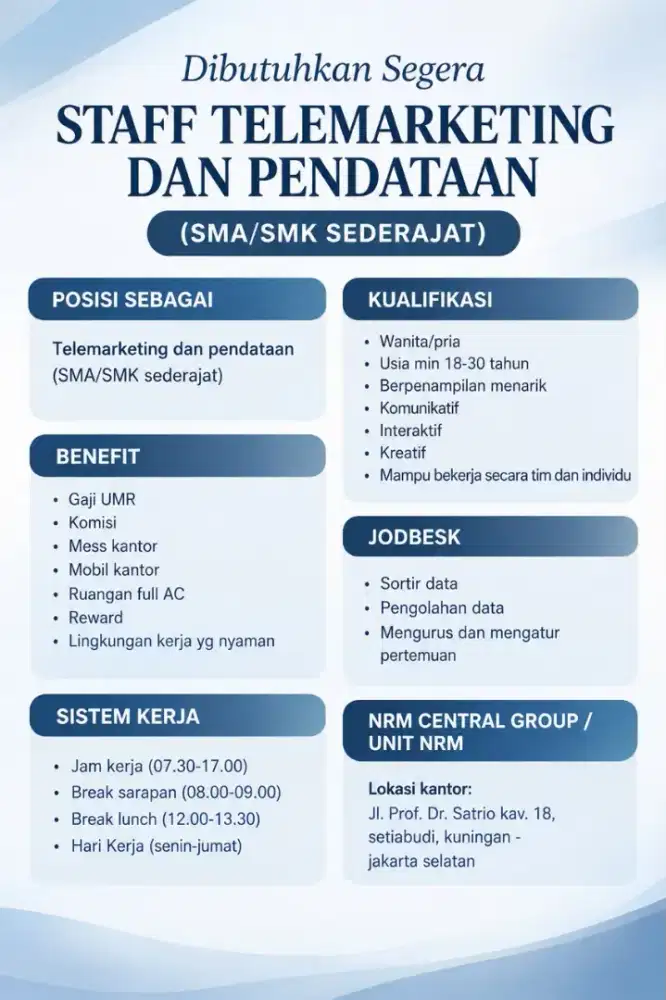 Staff telemarketing