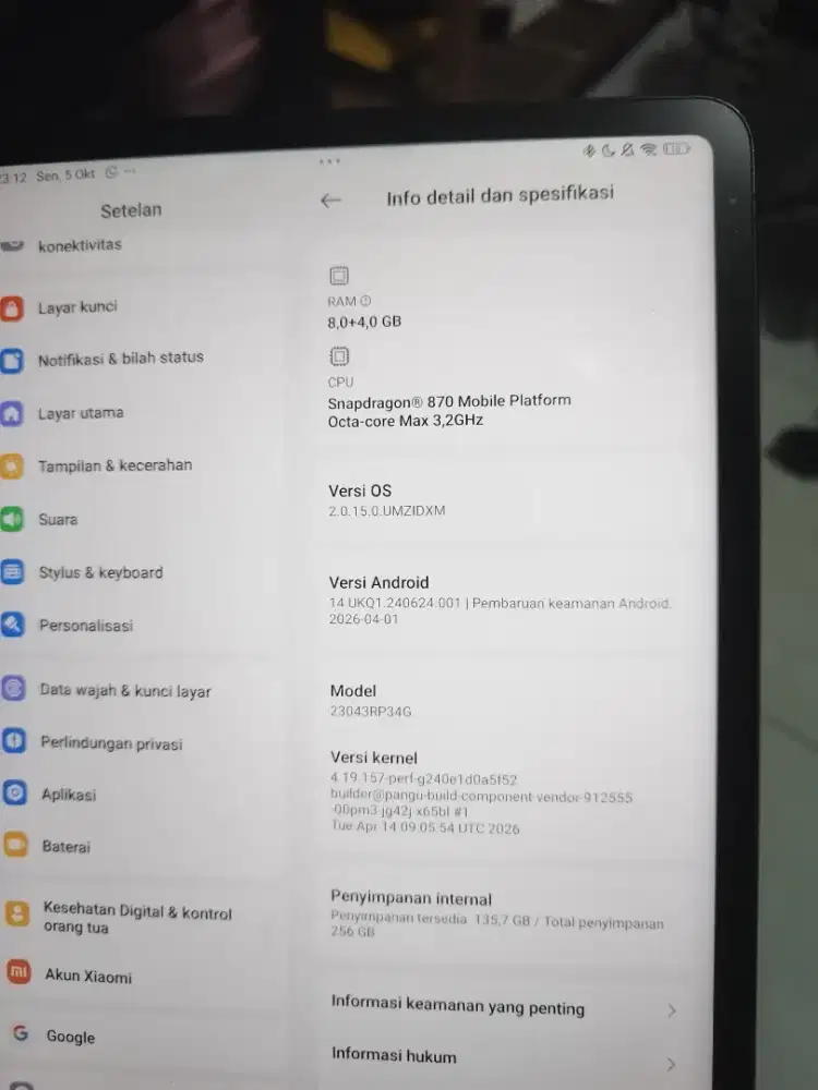 Xiaomi Pad 6 8+4gb / 256gb