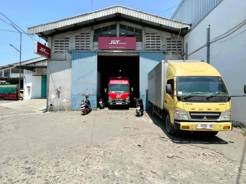 jual gudang pergudangan Tanjungsari nol jalan raya row jalan luas akses kontainer surabaya barat