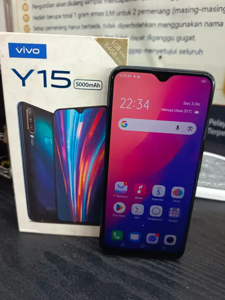 VIVO Y15 RAM 4/64GB