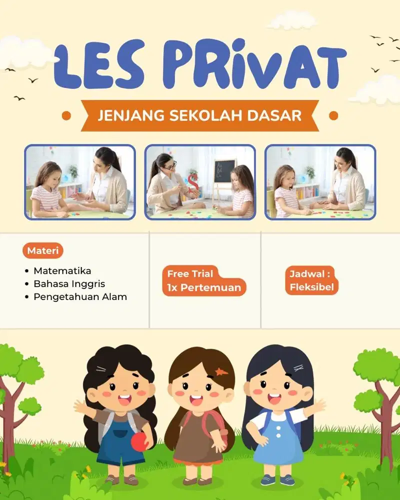 Les Private SD, Smp ,Sma - Free Trial 1 hari