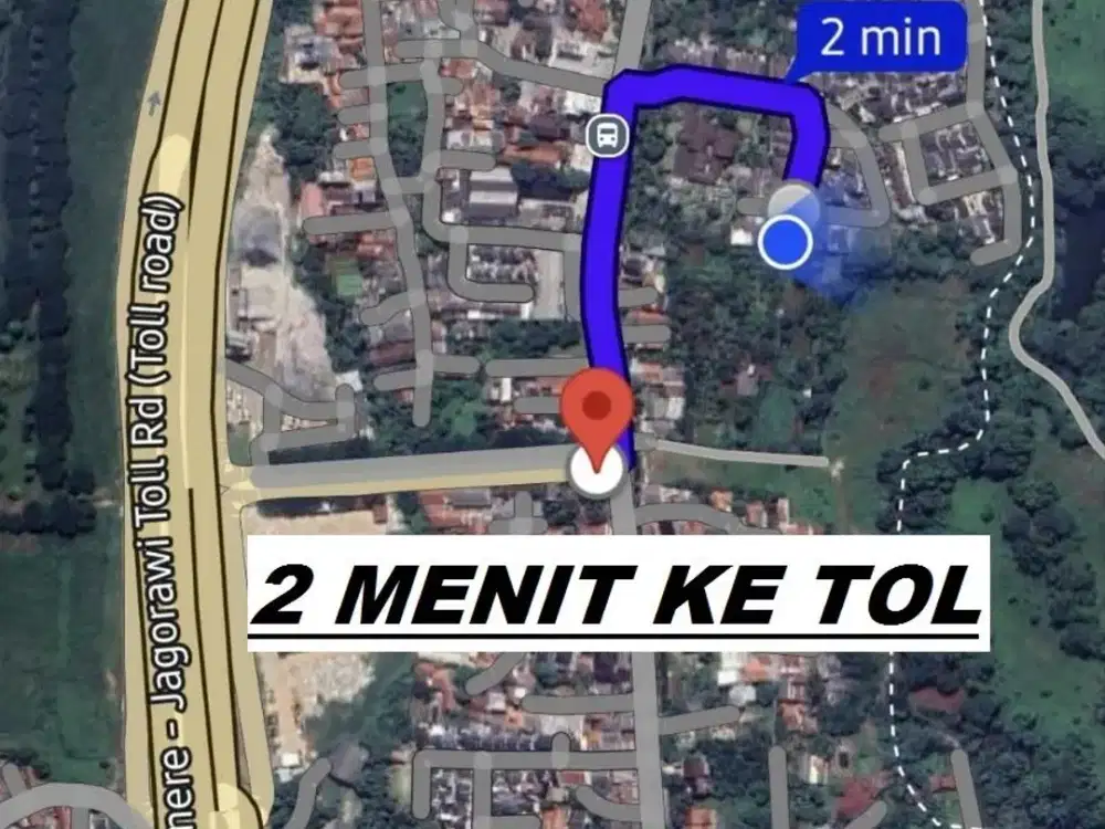 Rumah Cluster Dekat Cinere, di Jl Raya Krukut, READY SIAP HUNI Murah 1 LANTAI Limo Depok