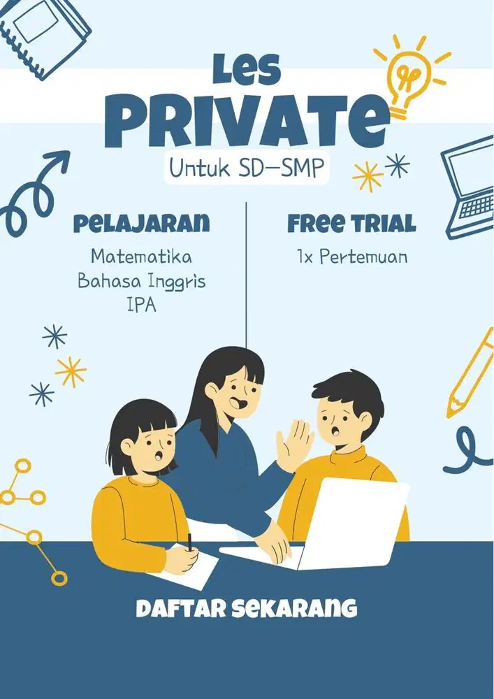 Les Private Sd, Smp & Sma - Free Trial 1 Hari