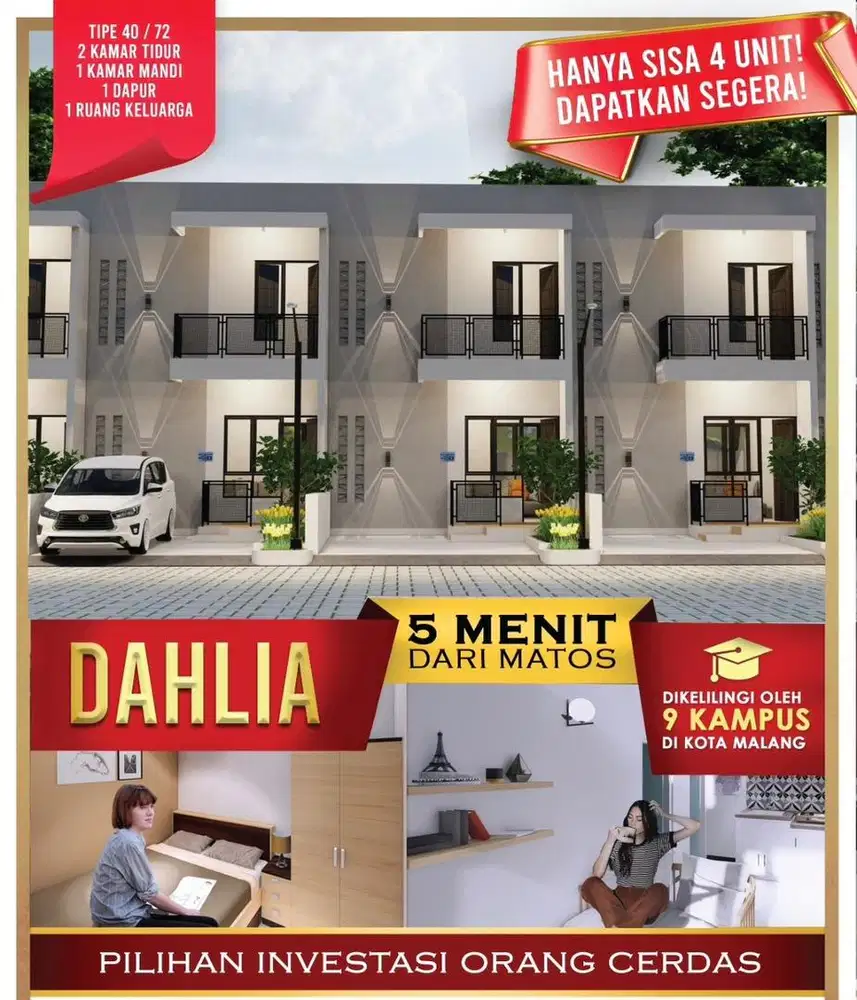 Rumah 2 Lantai Malang Kota
