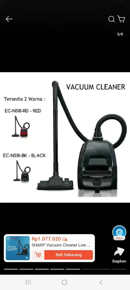 Vacuum cleaner Sharp