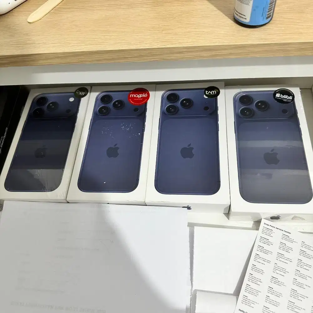 Iphone 17 pro 256gb blue baru new segel garansi resmi indo